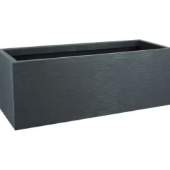 EDA PLASTIQUE Graphit Up Planteringskärl - 57 L - 79.5 x 29.5 x 29.5 cm - Antracitgrå
