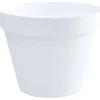 EDA Rund Blomkruka Toscana - Ø 60 x H 47 cm - 76 L - Vit