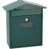 Clearance Edm Traditionell Brevlåda With 2 Keys 260x90x355 Mm Grönt Postlådor & Brevlådor