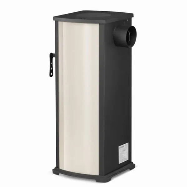 Viking Choice EKONOMIK LUX Multifunktionell Vedspis - 6,6 kW, Kockplatta, Röd/Beige/Antracit