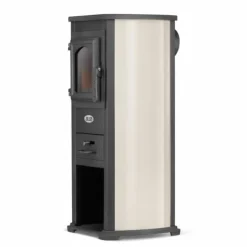 Outlet EKONOMIK LUX Vedspis - Enkel Underhåll, 6,6 kW Uppvärmning, Stilfull Design Vedeldade Kaminer