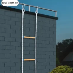 Best Eldfast Räddningsstege, 5m Rep Längd, 120kg Belastningskapacitet Beredskapsplaner