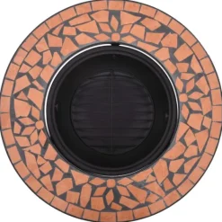 Eldfat med mosaik terrakotta 68cm keramik - Eldgrop - Eldgropar - Home & Living