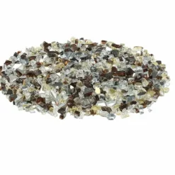Eldglas 4,5 kg, Eldstadsstenar 1,25 cm, för Eldstad, Koppar, Guld, Klar
