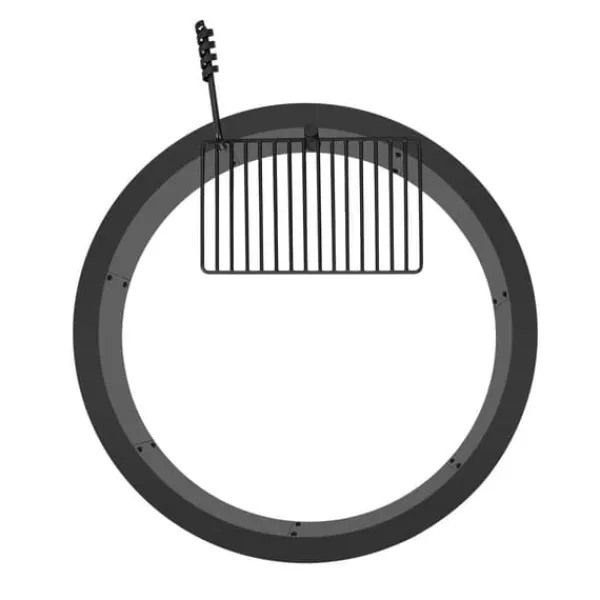 Eldring med BBQ Fire Ring, 35 tum, yttre stål, DIY lägereldsbrasa