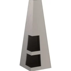 vidaXL Eldstad Brun 35 x 35 x 100 cm Väderstål