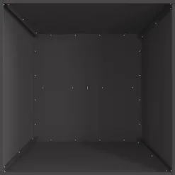 Clearance Eldstad i fyrkantig design - Vedeldad eldstad | Färg: Svart | Storlek: 60x60x30 cm Vedeldade Kaminer