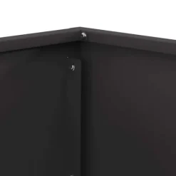 Eldstad i fyrkantig design - Bärbar och rostbeständig | Färg: Svart | Storlek: 60x60x35 cm
