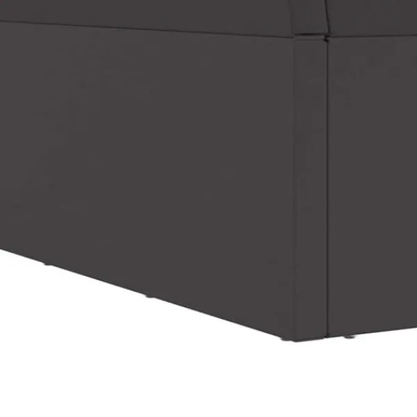 Eldstad i fyrkantig design - Bärbar och rostbeständig | Färg: Svart | Storlek: 60x60x35 cm