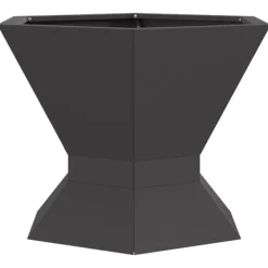 vidaXL Eldstad Svart 50 x 50 x 40 cm Stål