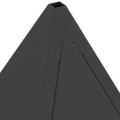 vidaXL Eldstad Svart 50 x 50 x 51 cm Stål