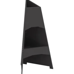 vidaXL Eldstad Svart 50 x 50 x 95 cm Stål