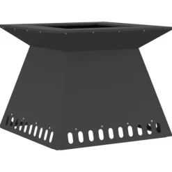 vidaXL Eldstad Svart 60 x 60 x 50 cm Stål