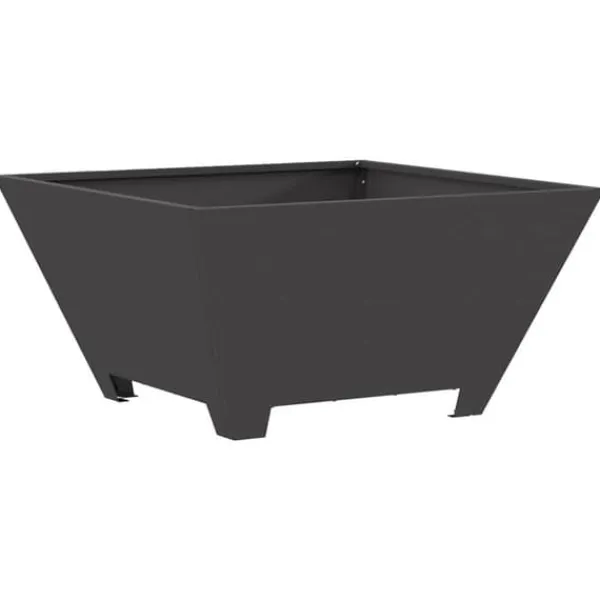 vidaXL Eldstad Svart 60 x 60 x 30 cm Stål