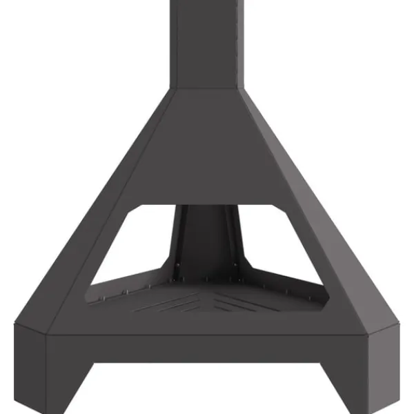vidaXL Eldstad Svart 50 x 43 x 52 cm Stål