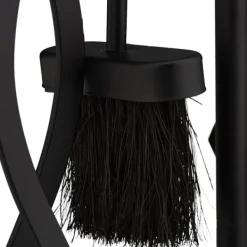 Best Eldstadsverktygsset, 57x25x18 cm, Svart, Stål Tillbehör Till Vedeldade Kaminer & Öppna Spisar