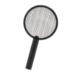 Outlet Electric Bug Swatter USB Laddning Rund Flugdödare för Courtyard Kitchen Svart Flugsmällor