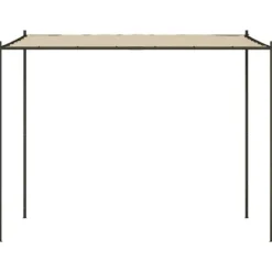 Best Elegant beige paviljong 3x3 m med stålram och vattentåligt tyg | Färg: Beige | Storlek: 3x3 m Valvbågar, Spaljéer, Bersåer & Pergolor