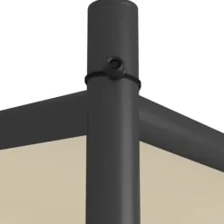 Best Elegant beige paviljong 3x3 m med stålram och vattentåligt tyg | Färg: Beige | Storlek: 3x3 m Valvbågar, Spaljéer, Bersåer & Pergolor