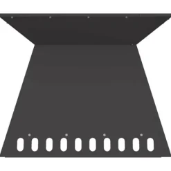 Elegant eldstad i matt svart stål - Perfekt för utomhusbruk | Storlek: 60x60x50 cm Öppna Spisar
