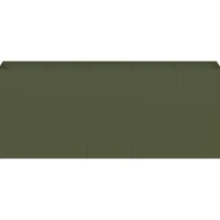 Outlet Elegant planteringskärl i olivgrön kallvalsad stål | Storlek: 200x40x80 cm Krukor & Växtbehållare