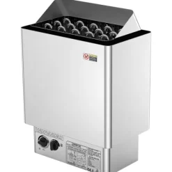 Elektrisk Bastuvärmare 8KW, Inbyggd kontroll, Rostfritt stål, lämplig för 8-12 m³HomeSpa