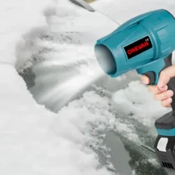 Elektrisk Borstlös blåsare, sladdlös blåsare Snöslunga,28000 rpm, 576 km/h , med 2 batterier Trädgårdsmaskiner