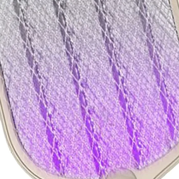 Elektrisk 2-i-1 USB uppladdningsbar flugsmäll med 3-lagers mesh - vit