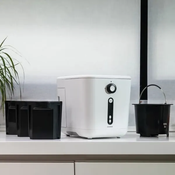 Discount Elektrisk kökskompostbehållare InnovaGoods | Komposthink 3L | Varmkompost | Elektrisk kompostkvarn 550W | Matavfall kompostering Kompostering