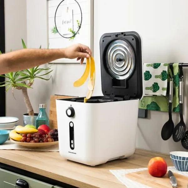 Discount Elektrisk kökskompostbehållare InnovaGoods | Komposthink 3L | Varmkompost | Elektrisk kompostkvarn 550W | Matavfall kompostering Kompostering