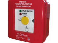 Outlet Elektromet Brand tryckknapp n/t 2 spår 12A R-Z tryckknapp röd/grön LED 230V AC/230V AC PPWP-1 B/4 904406 Brandlarm