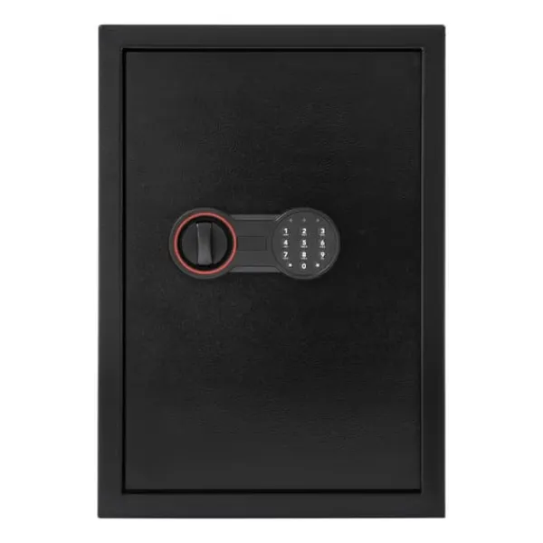 Outlet Elektronisk säkerhetsbox, digitalt tangentbord, förbättrade säkerhetsfunktioner,Svart Kassaskåp