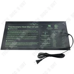 Sale Elektronisk värmematta - TECH DISCOUNT - 2 stycken - 25x52cm - Svart - Multifunktionell Kit För Växt- & Örtplantering