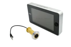 Clearance Elektroniskt dörröga med kamera och stor skärm 4,3" - HAWEL® HT-DM28SWE+ Säkerhetsmonitorer & Videokameror