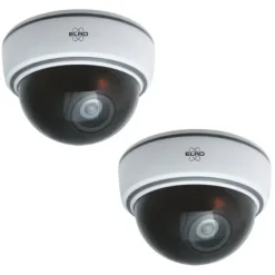Best ELRO CDD15F Indoor Dummy Dome Kamera - Blixt - 2 Pack Falska Övervakningskameror