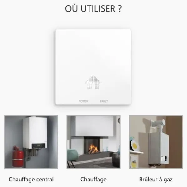 New ELRO FC4610 Ultra Slim kolmonoxiddetektor med 10 års batteri Rök- & Koloxiddetektorer