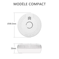 ELRO FS1801 Rökdetektor - Uppfyller europeisk standard EN14604 - 4 st