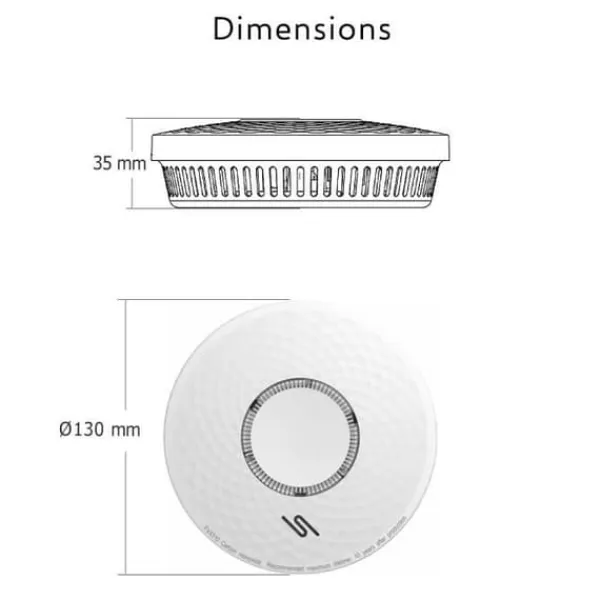 Sale ELRO FV4310 rök- och kolmonoxiddetektor med 10 års inbyggt batteri Rök- & Koloxiddetektorer