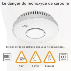 ELRO FV4310 rök- och kolmonoxiddetektor med 10 års inbyggt batteri