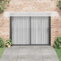 New Entrétak av polykarbonat - Väderbeständig och slitstark | Färg: Grå/Transparent | Storlek: 400x75 cm Valvbågar, Spaljéer, Bersåer & Pergolor