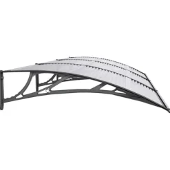 Sale Entrétak av polykarbonat - Väderbeständigt och slitstarkt | Färg: Svart | Storlek: 300x100 cm Valvbågar, Spaljéer, Bersåer & Pergolor