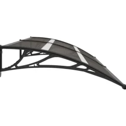 vidaXL Entrétak svart 240x75 cm PC