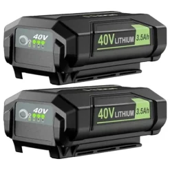 Clearance Ersättningsbatteri för Roybi OP40201, 3500mAh, 40V Litium-Ion,2Pack 3500mAh Trädgårdsmaskiner
