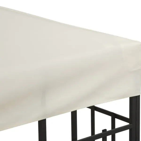 Ersättningspaviljongtak, 3x3m, Kräm Vit