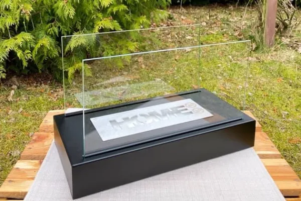 Etanolkamin Öppna spisar Bio-eldplats Fristående biokamin HOME Bioetanolbrännare 36 x 22 x 18 cm svart TÜV-certifikat ekologisk eldstad Biopanna