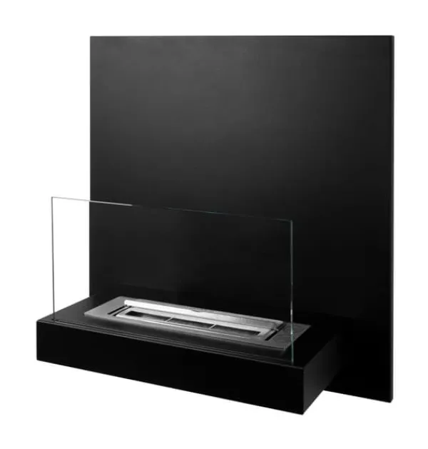 Etanolkamin Bio-eldplats Hängande biokamin BOARD Bioetanolbrännare 45 cm x 47 cm x 16,5 cm med glas kan användas som skrivtavla ekologisk eldsta