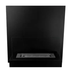 Etanolkamin Bio-eldplats Hängande biokamin BOARD Bioetanolbrännare 45 cm x 47 cm x 16,5 cm med glas kan användas som skrivtavla ekologisk eldsta