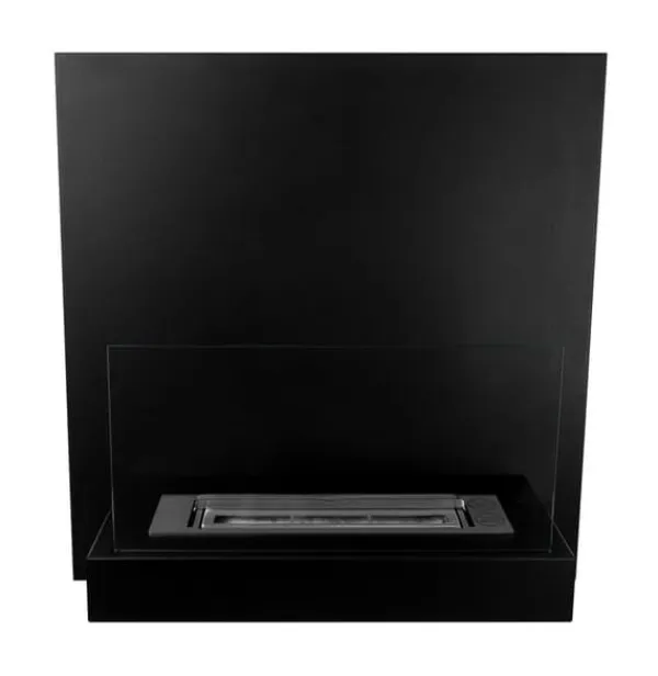 Etanolkamin Bio-eldplats Hängande biokamin BOARD Bioetanolbrännare 45 cm x 47 cm x 16,5 cm med glas kan användas som skrivtavla ekologisk eldsta