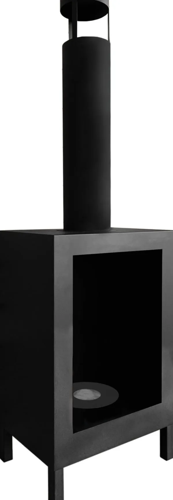Etanolkamin / biokamin / friliggande biokamin i matt svart färg 44 cm x 136 cm x 31 cm KOZEN