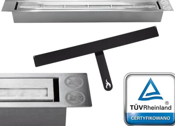 Best Etanolkamin Öppna spisar Bio-eldplats Hängande biopejs Bioetanolbrännare BOX 90 cm x 40 cm x 12 cm matt svart ekologisk eldstad Öppna Spisar